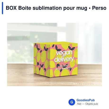 BOX Boite sublimation pour mug