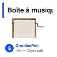 Boîte à musique personnalisable en bois avec logo - BOXMAS - Miniature 2