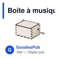 Boîte à musique personnalisable en bois avec logo - BOXMAS - Miniature 3