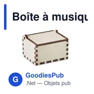 Boîte à musique personnalisable en bois avec logo - BOXMAS - Miniature 4
