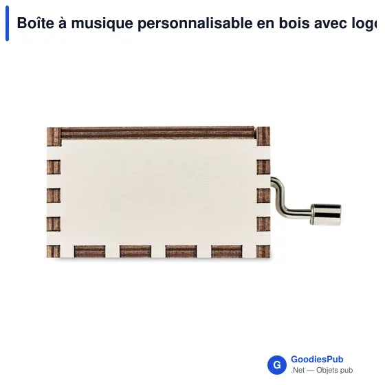 Boîte à musique personnalisable en bois avec logo - BOXMAS - Image 5