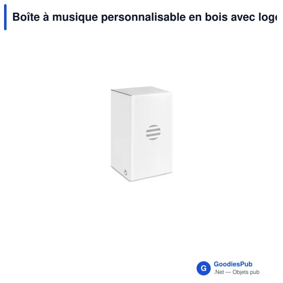 Boîte à musique personnalisable en bois avec logo - BOXMAS - Image 7
