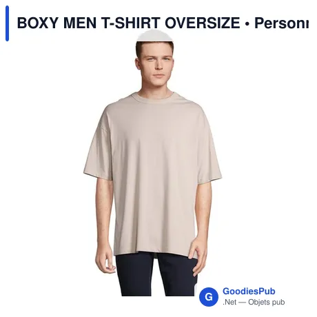 BOXY MEN T-SHIRT OVERSIZE
