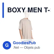 BOXY MEN T-SHIRT OVERSIZE - Miniature 3