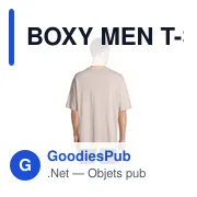 BOXY MEN T-SHIRT OVERSIZE - Miniature 5