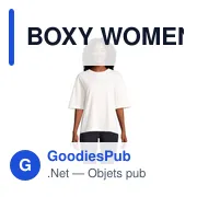 BOXY WOMEN T-SHIRT OVERSIZE - Miniature 1