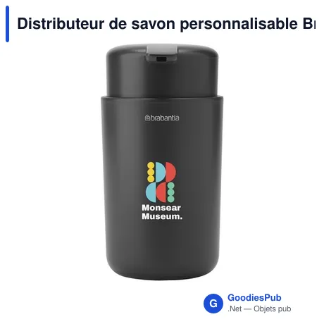 Distributeur de savon personnalisable Brabantia avec logo