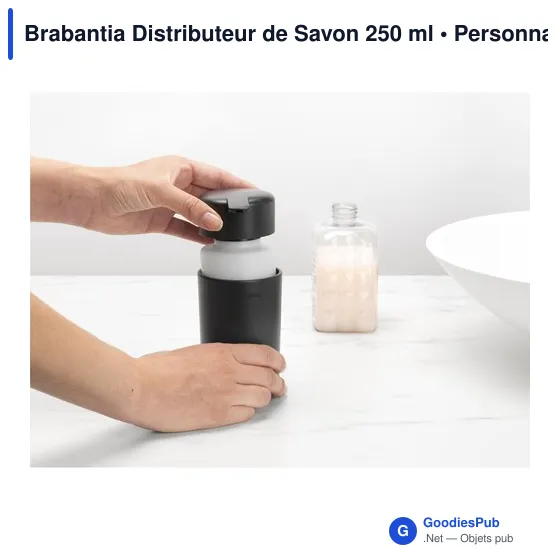 Distributeur de savon personnalisable Brabantia avec logo - Image 5