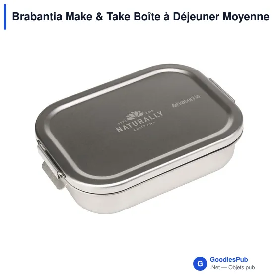 Boîte à déjeuner personnalisable Brabantia Make & Take avec logo - Image 1