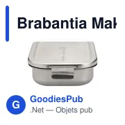 Boîte à déjeuner personnalisable Brabantia Make & Take avec logo - Miniature 4
