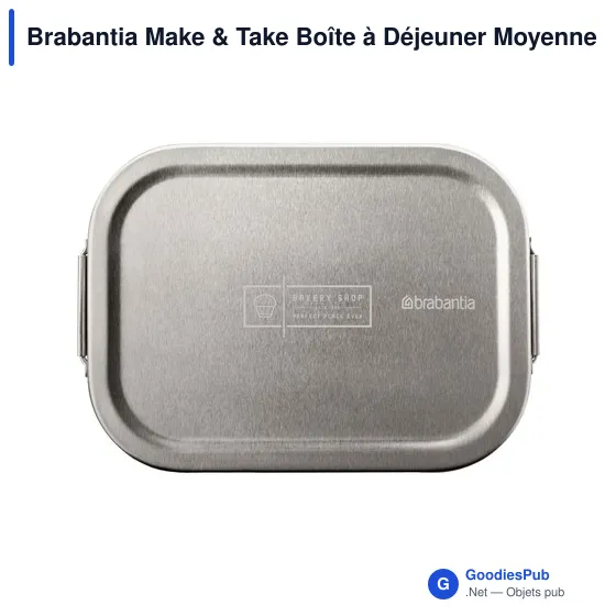 Boîte à déjeuner personnalisable Brabantia Make & Take avec logo - Image 5