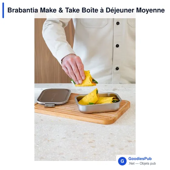 Boîte à déjeuner personnalisable Brabantia Make & Take avec logo - Image 9