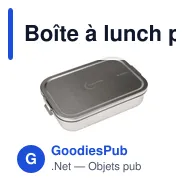 Boîte à lunch personnalisable Brabantia Make & Take 2 L avec logo - Miniature 1