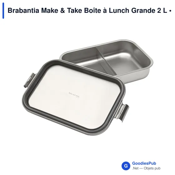 Boîte à lunch personnalisable Brabantia Make & Take 2 L avec logo - Image 2