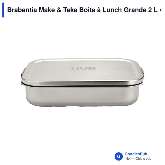 Boîte à lunch personnalisable Brabantia Make & Take 2 L avec logo - Image 3