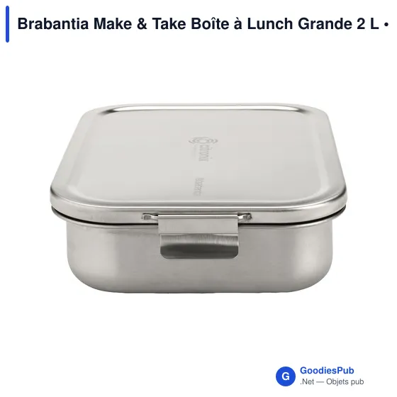 Boîte à lunch personnalisable Brabantia Make & Take 2 L avec logo - Image 4