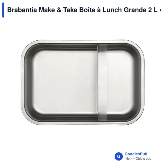 Boîte à lunch personnalisable Brabantia Make & Take 2 L avec logo - Image 5