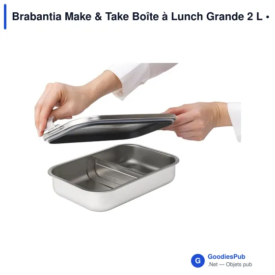 Boîte à lunch personnalisable Brabantia Make & Take 2 L avec logo - Image 7