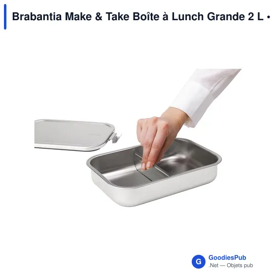 Boîte à lunch personnalisable Brabantia Make & Take 2 L avec logo - Image 8