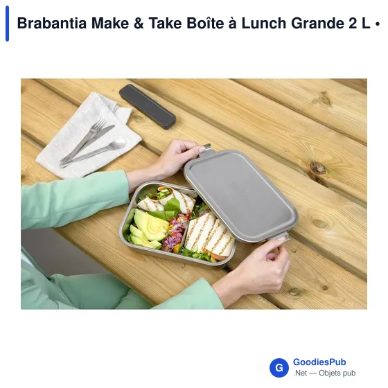 Boîte à lunch personnalisable Brabantia Make & Take 2 L avec logo - Image 9