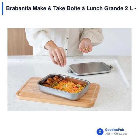 Boîte à lunch personnalisable Brabantia Make & Take 2 L avec logo - Image 10