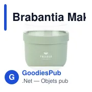 Pot à yaourt personnalisable Brabantia Make & Take avec logo - Miniature 1