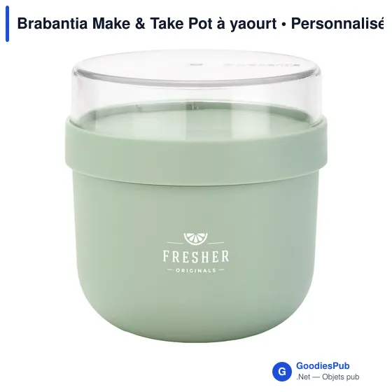 Pot à yaourt personnalisable Brabantia Make & Take avec logo - Image 1
