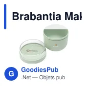 Pot à yaourt personnalisable Brabantia Make & Take avec logo - Miniature 2