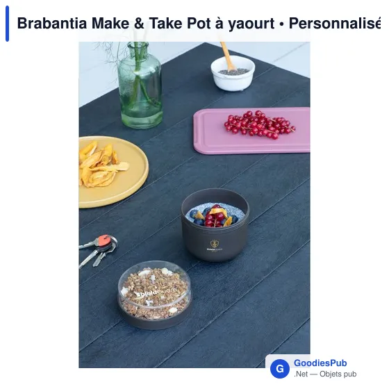 Pot à yaourt personnalisable Brabantia Make & Take avec logo - Image 11