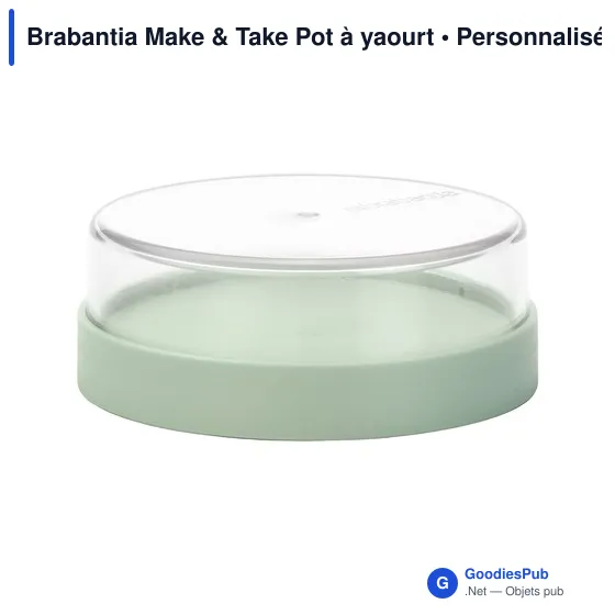 Pot à yaourt personnalisable Brabantia Make & Take avec logo - Image 3