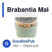 Pot à yaourt personnalisable Brabantia Make & Take avec logo - Miniature 4