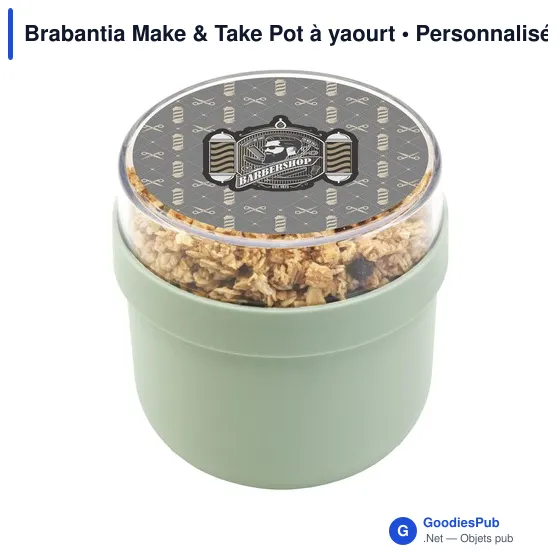 Pot à yaourt personnalisable Brabantia Make & Take avec logo - Image 4