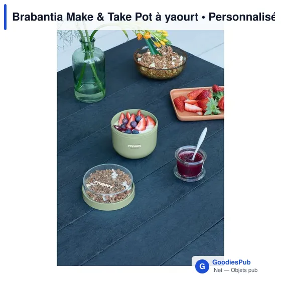 Pot à yaourt personnalisable Brabantia Make & Take avec logo - Image 5