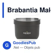 Pot à yaourt personnalisable Brabantia Make & Take avec logo - Miniature 7
