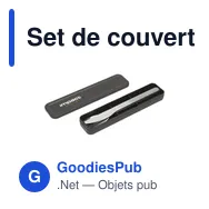 Set de couverts réutilisables personnalisable avec logo - Brabantia - Miniature 1