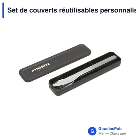 Set de couverts réutilisables personnalisable avec logo - Brabantia