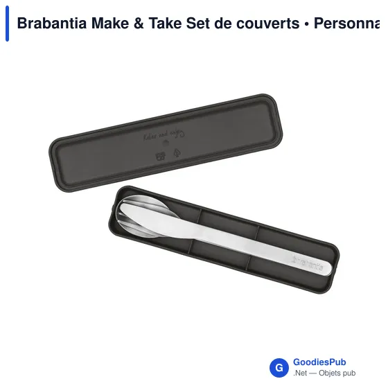 Set de couverts réutilisables personnalisable avec logo - Brabantia - Image 3