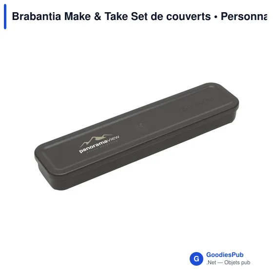 Set de couverts réutilisables personnalisable avec logo - Brabantia - Image 4