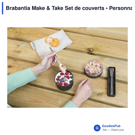 Set de couverts réutilisables personnalisable avec logo - Brabantia - Image 6