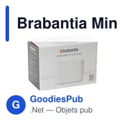 Poubelle de salle de bain personnalisable Brabantia Mindset avec logo - Miniature 3