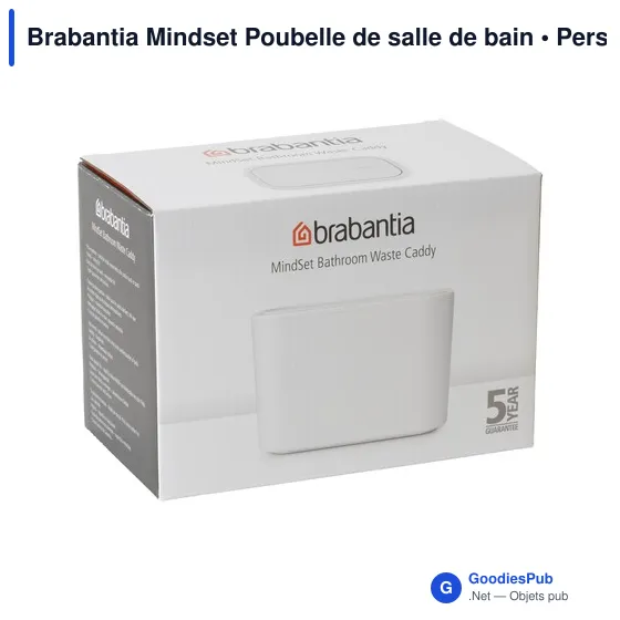 Poubelle de salle de bain personnalisable Brabantia Mindset avec logo - Image 3