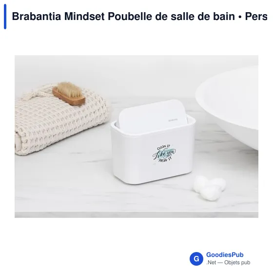 Poubelle de salle de bain personnalisable Brabantia Mindset avec logo - Image 6