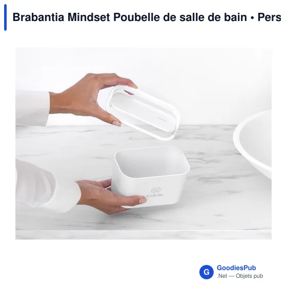 Poubelle de salle de bain personnalisable Brabantia Mindset avec logo - Image 7