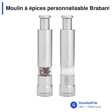 Moulin à épices personnalisable Brabantia Profile Set avec logo