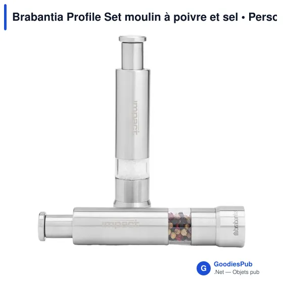 Moulin à épices personnalisable Brabantia Profile Set avec logo - Image 3