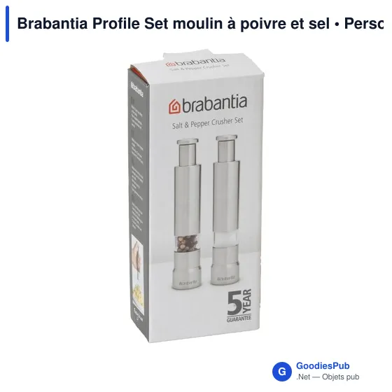 Moulin à épices personnalisable Brabantia Profile Set avec logo - Image 4