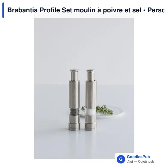 Moulin à épices personnalisable Brabantia Profile Set avec logo - Image 6
