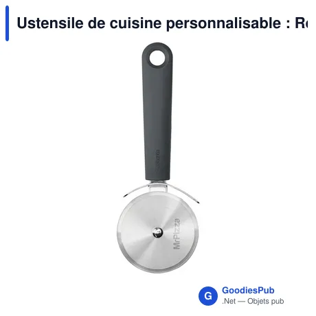 Ustensile de cuisine personnalisable : Roulette à Pizza Brabantia Tasty+avec logo