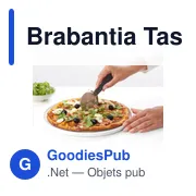 Ustensile de cuisine personnalisable : Roulette à Pizza Brabantia Tasty+avec logo - Miniature 3
