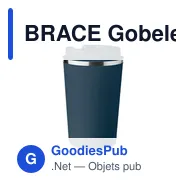 BRACE Gobelet à double paroi 350 ml - Miniature 1